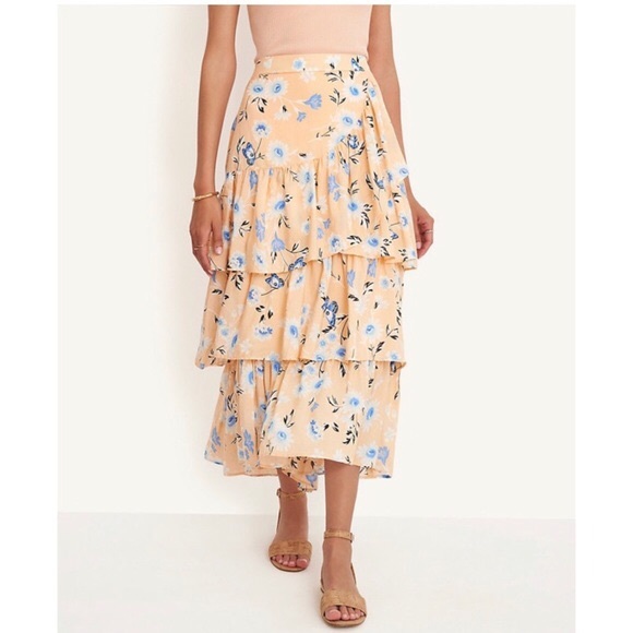 Ann Taylor Dresses & Skirts - Ann Taylor Floral Tiered Maxi Skirt